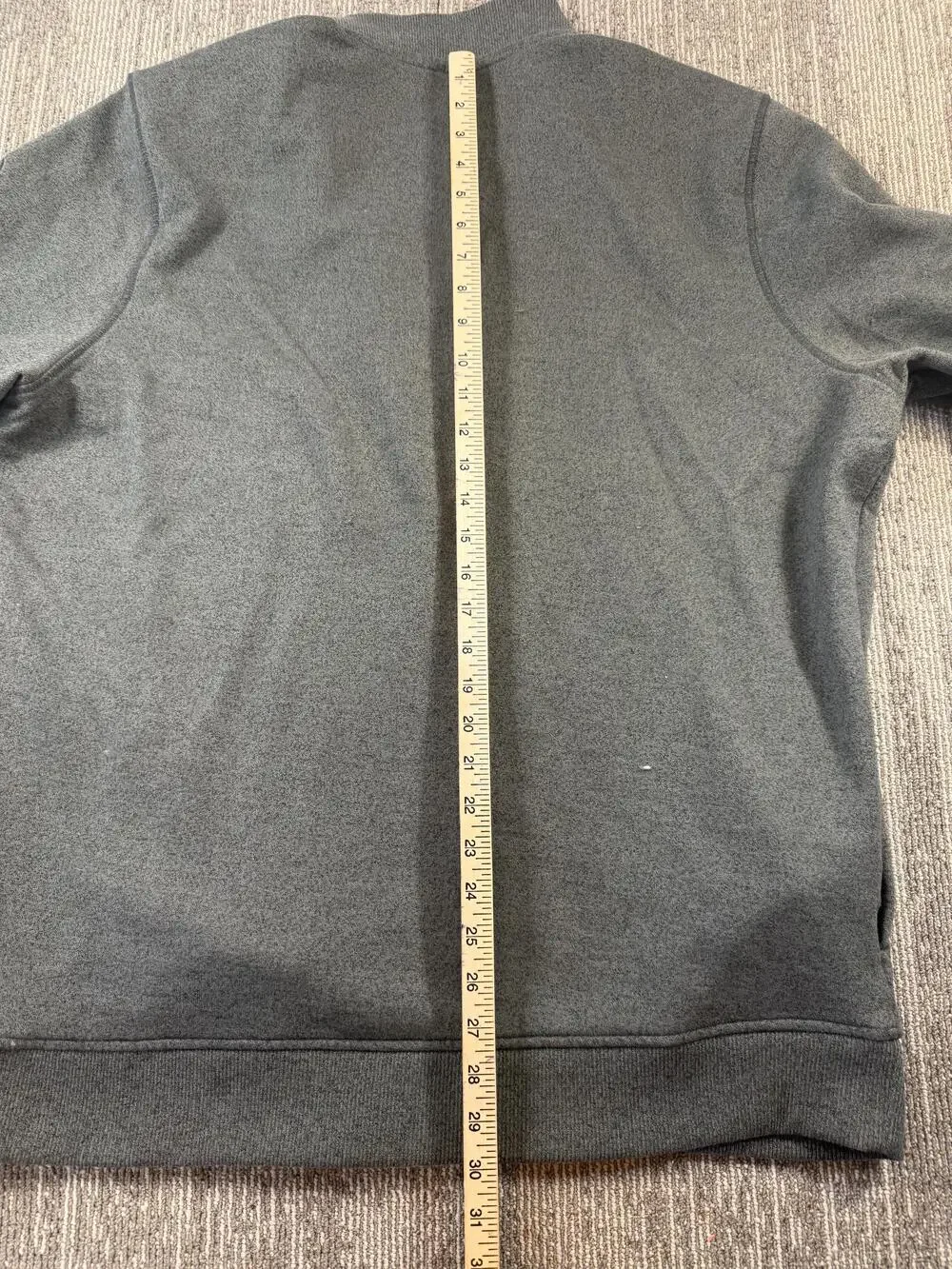 TravisMathew Sweatshirt Mens 2XL Gray Snap Mock Neck Pullover Golf Henley Soft